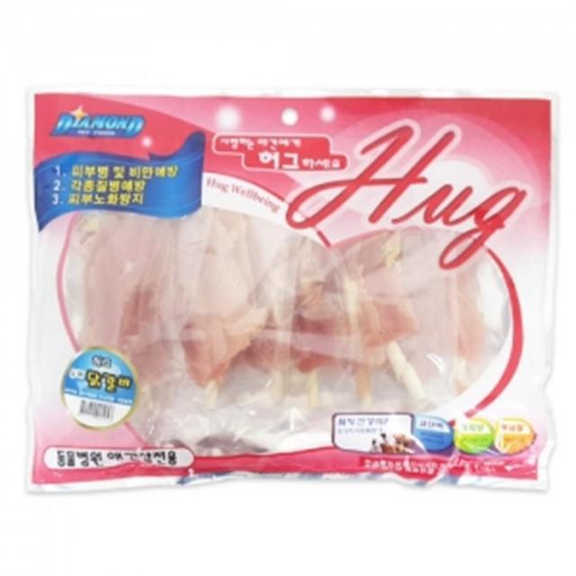 소가죽 우유 닭갈비 400g 배웅간식 외출전간식 닭가슴살 칭찬, 1개