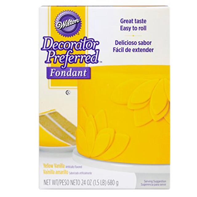 Wilton Decorator Preferred Yellow Fondant 24 oz. Fondant Icing Wilton Decorator 선호 노란색 퐁당 680.4g., 1