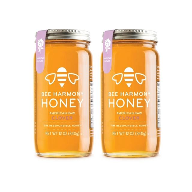 Bee Harmony American Raw Clover Honey 비하모니 아메리칸 로우 클로버 허니 340g, 1set