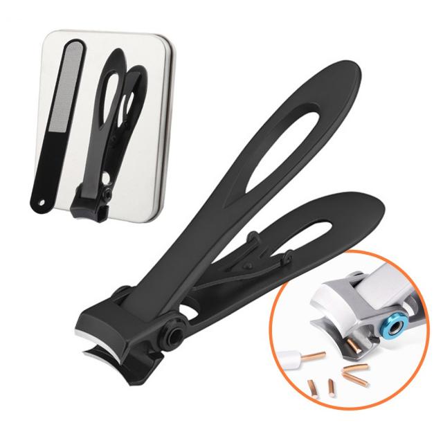 nailclippers 두꺼운 발톱깍기 내성 발톱깎이 무좀 발톱깎기 손톱깍기 세트, 1개, 발톱깎이세트_블랙