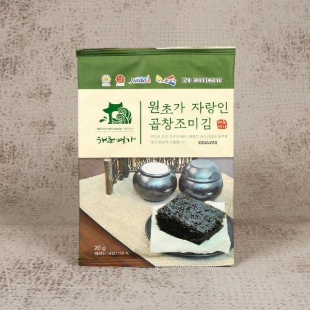 해초명가 원초가 자랑인 곱창조미김 20g 10봉