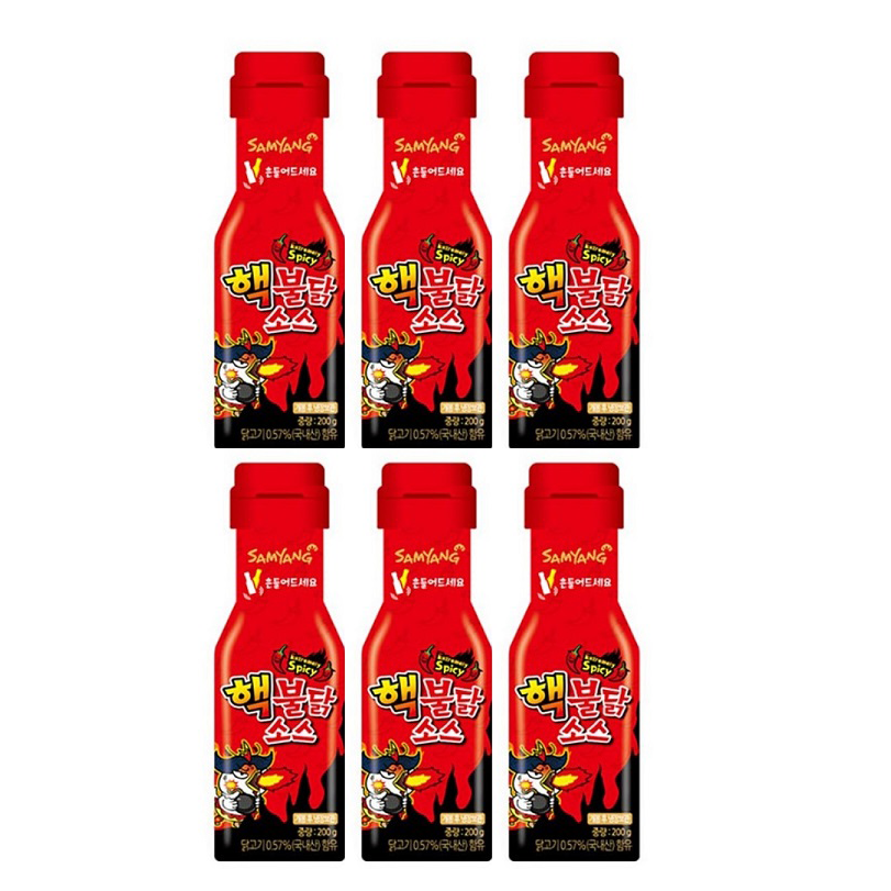 삼양 핵불닭소스, 200g, 6개
