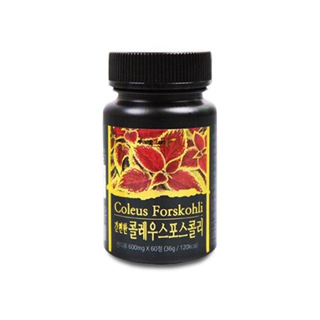 콜레우스포스콜리 포스콜린 추출물 분말 정 가루 근경, 60정, 600mg