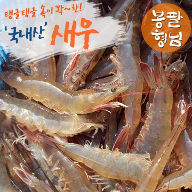 [봉팔형님] 국내산 생새우1kg, 1개, (35~45미 내외)