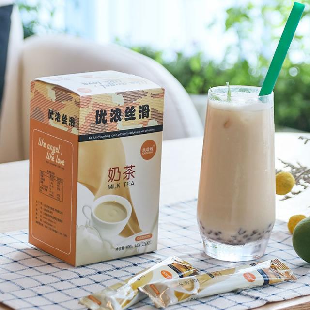 카이리마 밀크티 파우치 아삼 손 터보 인스턴트 파우더 거품 음료수 전문점 전용 원재료, 밀크티 빅컵12가방 420g