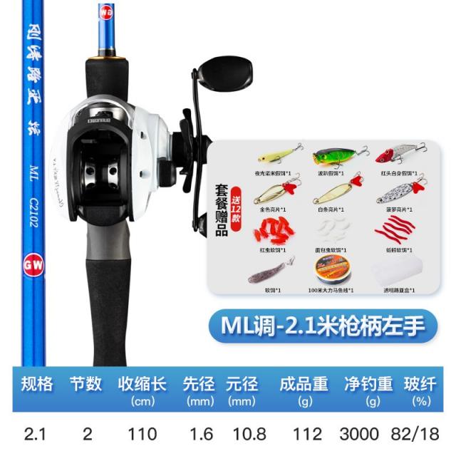 루어 낚시대 광위강도 후지 FUJ I 수입 가이드 링 쏘가리 ML 멀다 투타 블랙 전용 단간 탄소 4802524200, 거센 파도 뽐내다 2. 1메터 (총