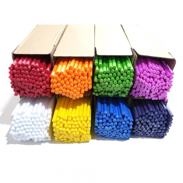 토루랜드 칼라수수깡 100개입 고정핀포함 낱색수수깡 단색수수깡, 혼합