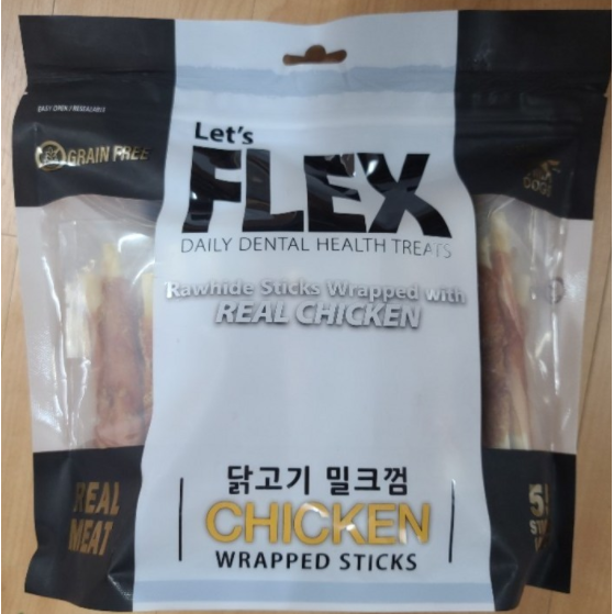 플렉스 반려견간식 밀크껌 400g, 오리고기맛, 1개