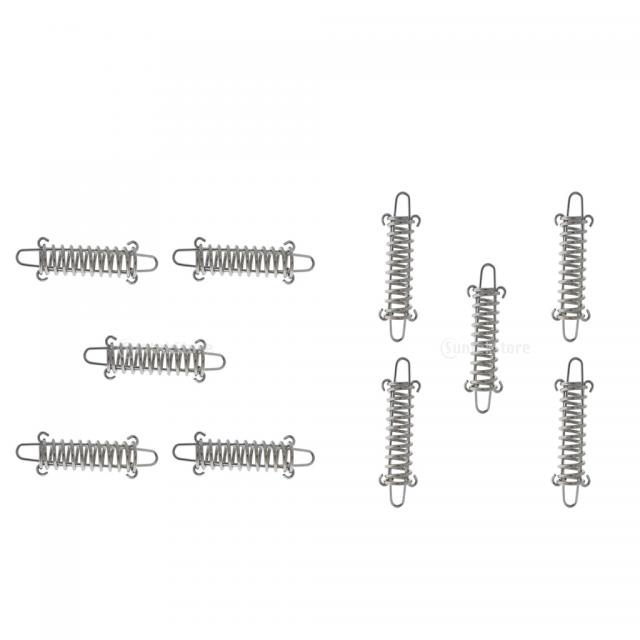JC 10pcs 고강도 스테인리스 차일 천막 밧줄 장력 기 봄 12cm, As Described