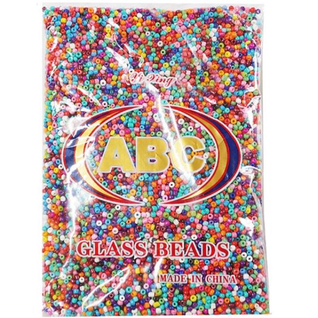 핸디몰 글라스 시드비즈(씨드비즈)극소비즈(455g), 칼라혼합(3mm)455g