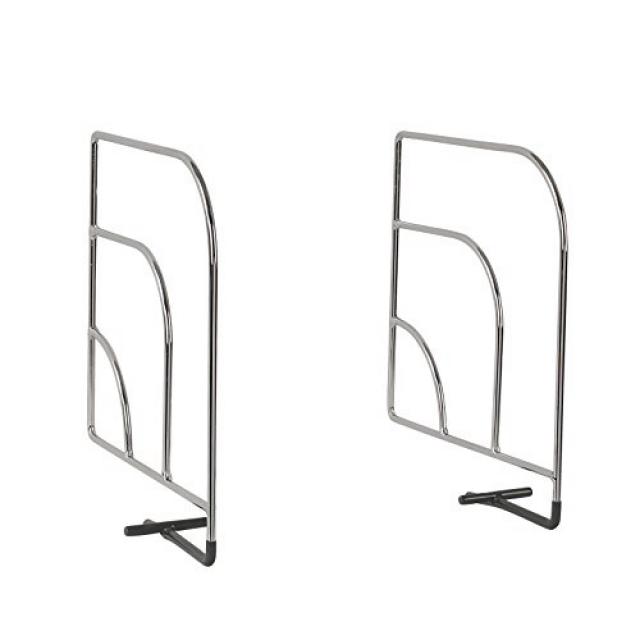 Spectrum Diversified Over The Shelf Divider Small 1-Pair Chrome 선반 디바이더를 통해 다각화 된 스펙트럼 소형 1 쌍, 1