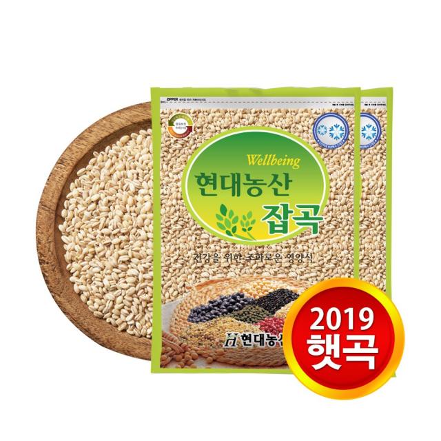 현대농산 2019년산 찰보리 쌀보리 늘보리 4kg 1포 늘보리 총 4kg