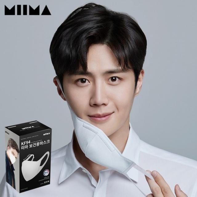 미마마스크 보건용 마스크 중형 KF94, 1개입, 30개, 흰색