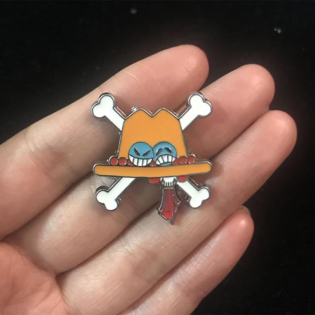 카네이션브로치 휘장 쵸파 에이스 사보 금속 응원 훈장