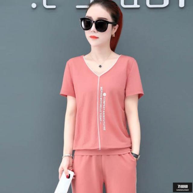 가바바 여자 트레이닝복세트 일직선으로 나눈 여름 트레이닝복세트 G45195