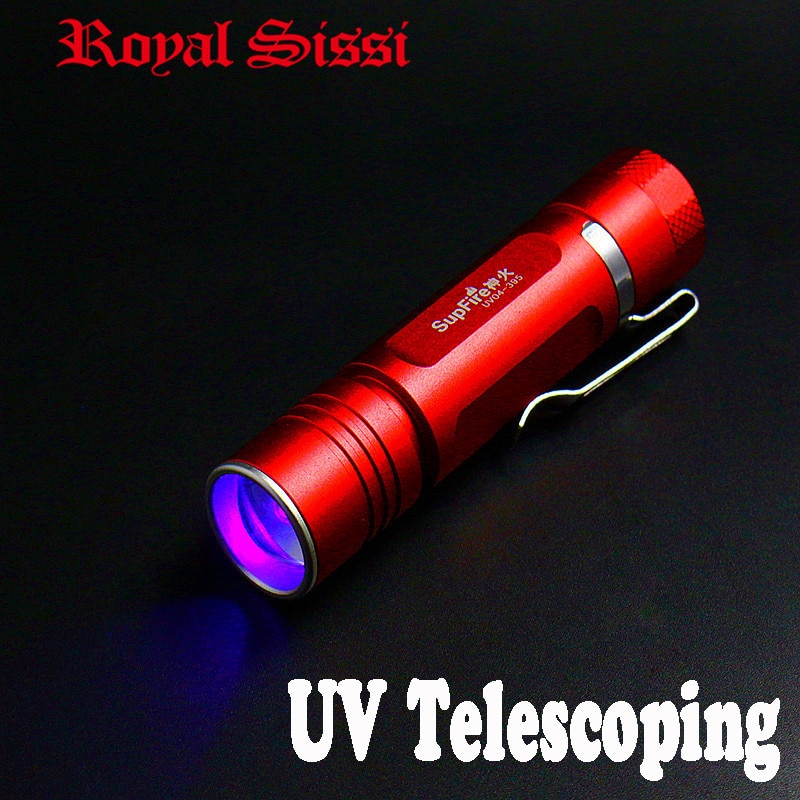 Supfire telescoping focusable uv 파워 라이트 led 손전등 플라이 타잉 독점적 인 uv 램프 토치 라이트 큐어 & 경화 uv 접착제, 1개, 단일