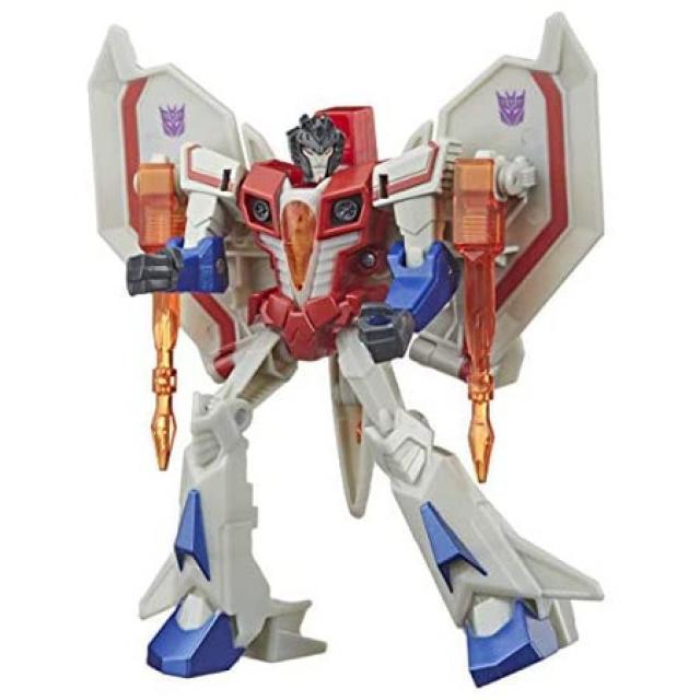 Transformers Bumblebee Cyberverse Adventures 액션 공격자 전사 클래스 Starscream 액션 피규어 Starsee, One Color_One Size, One Color, 상세 설명 참조0