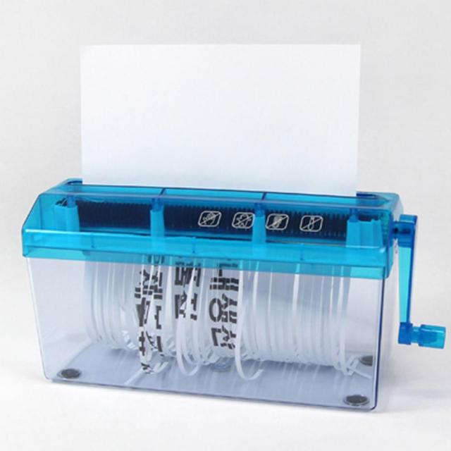 다이써 가정용 사무용 A4 문서 파쇄 소형 세단기 보안 신청서, 블루 JL021B