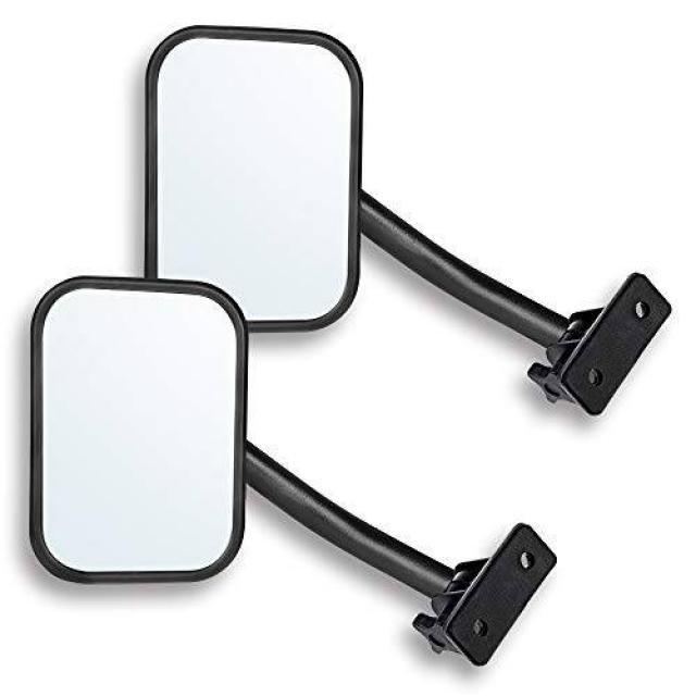 지프 언쟁하는 사람을위한 문 오프 미러 TJ JK 오프로드 모루 직사각형의