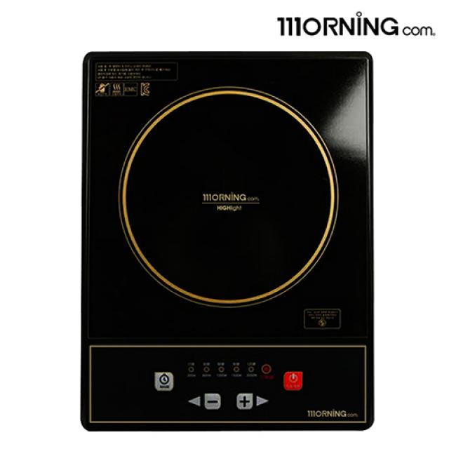 대웅 모닝컴 1구 전기렌지 하이라이트 전기레인지 모든 냄비 사용가능 Dhl 850 버튼식