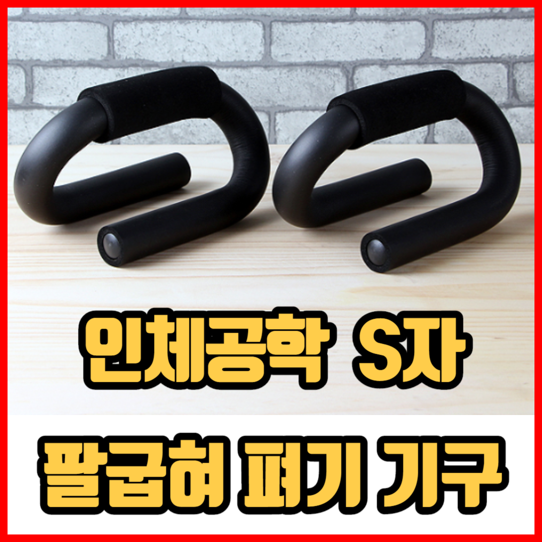 인체공학 S자 팔굽혀 펴기 기구 2P 홈 운동기구 페럴렛 바, 블랙