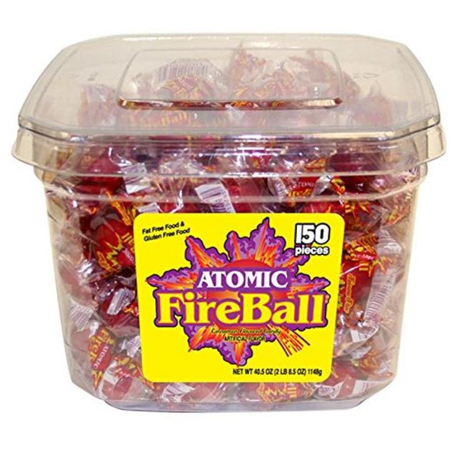 Ferrara Atomic Fireballs Cinnamon Hard Candy 페라라 아토믹 원자 불덩어리 계피맛캔디 40.5oz(1148g), 단일상품