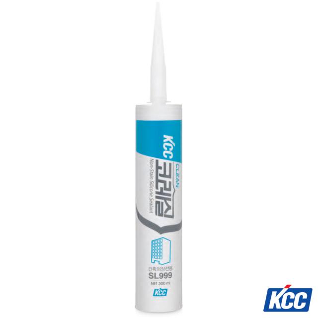 KCC 코레실 SL999 외장용 실리콘 회색 300ML + 노즐