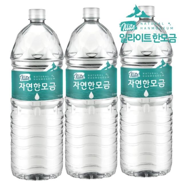 일라이트 한모금 물애담 미네랄워터 알칼리수, 6병, 2L