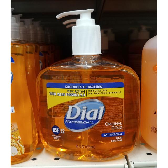 Dial Professional Original Gold Antimicrobial Hand Soap 다이얼 오리지널 골드 항균성 핸드 소프 16oz(473ml) 2팩, 1개