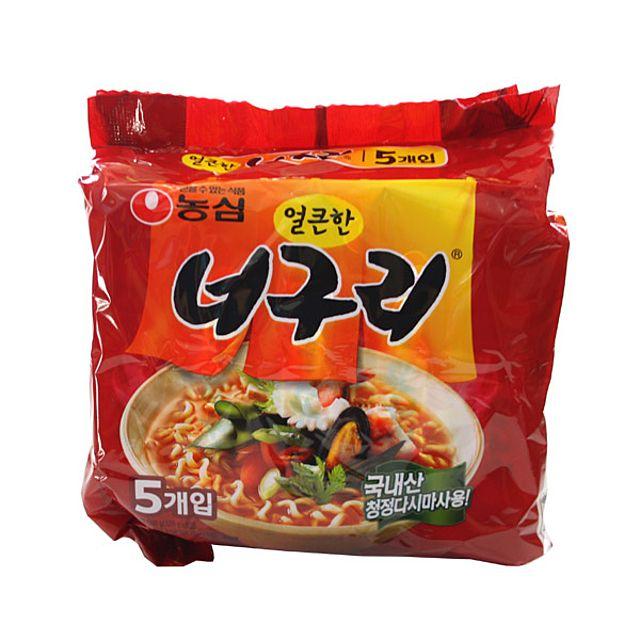 FOOD농심 얼큰한너구리 멀티팩 120gX40개입 1박스 라면 컵라면 봉지라면 농심라면FW549242, 1