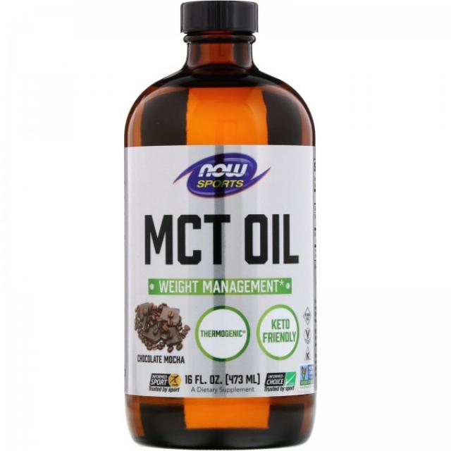 나우푸드 Now Foods 스포츠 MCT 오일 초콜릿 모카 16 fl oz (473 ml)