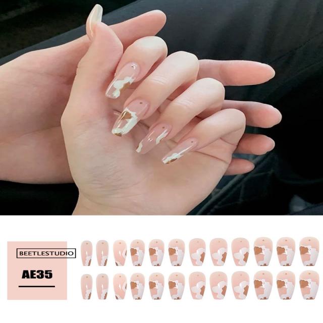 젤네일도구 더러워지다 암흑색 줄기 마른장미 화이트 나비 롱 사다리꼴 샌딩 리필팁 인싸템 같은스타일 흑백 2457898082, AE35