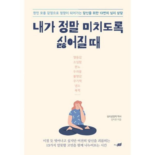 내가 정말 미치도록 싫어질 때 : 원인 모를 감정으로 엉망이 되어가는 당신을 위한 13번의 심리 상담