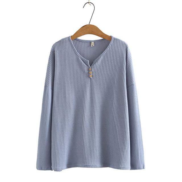 중노년 중년 엄마 가을옷 이너티셔츠 겨울 니트 클래식 심플 와이드 루즈핏 롱슬리브티 얇은 여성의류 2566972396