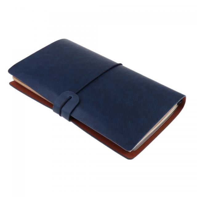 Zeyuan 다목적 여행 일기 노트북 단단한 최고 덮개 일렬로 세워진 저널 20x12cm, 푸른