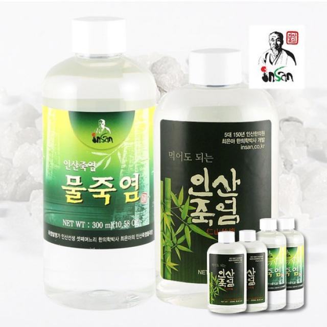 인산죽염 물죽염 300mlX2개+먹어도되는죽염 250mlX2개세트, 물죽염 알찬세트, 상세설명 참조