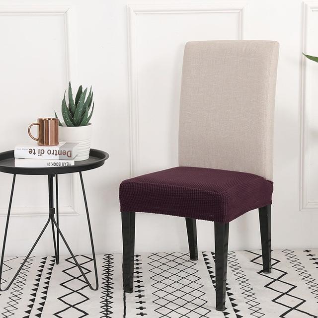 의자커버 의자리폼 의자천갈이 의자덮게 박탈 된 크로스 패턴 의자 커버 스 판 덱 다이닝 룸 스트레치 좌석 레스토랑 보호 케이스, Color 5-12337524