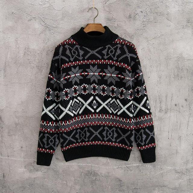 빅피플 청소년 남자 도꾸리 긴팔 니트 QP04