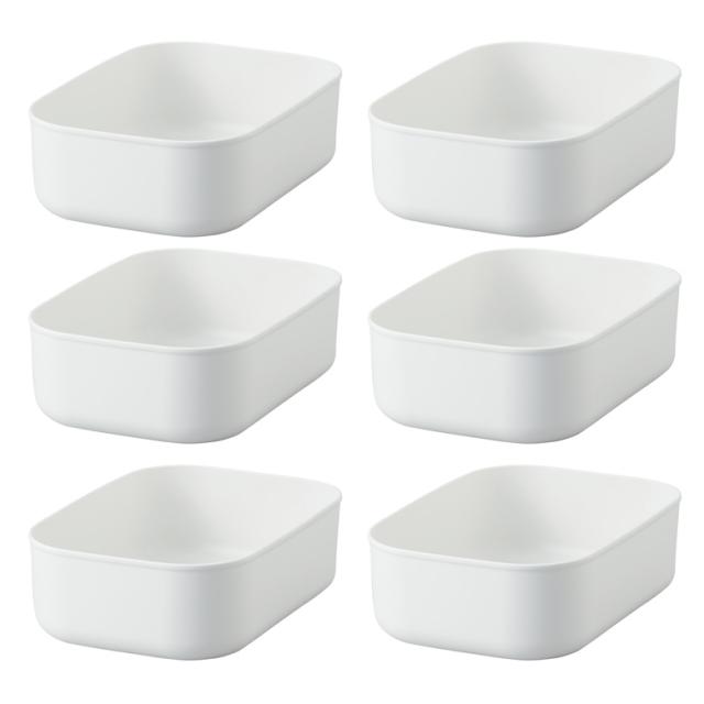 무인양품 MUJI 폴리에틸렌 수납 케이스 하프 S 6개 4549738749493