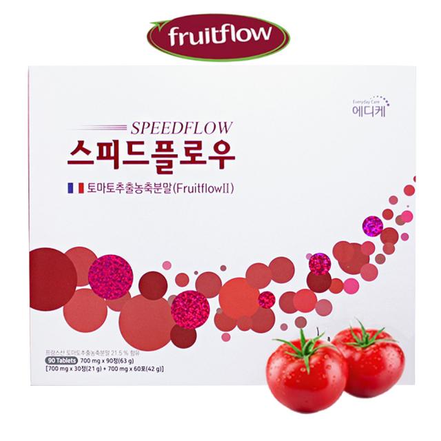 스피드플로우 토마토추출물 700mgX90정 FDA 국제특허원료 토마토농축 비타민 엽산