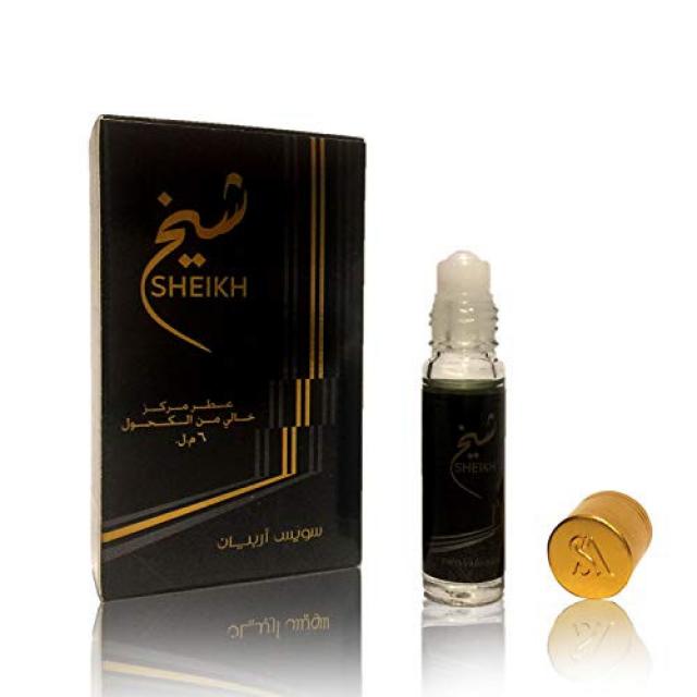 NADA Roll On Perfume Oil 6 mL .2 oz | Oriental Fragrance for Men and Women | Musk Floral Fruity and Citrus Notes | Alcohol Free Attar Vegan Parfu, Scent Name = SHEIKH, 본문참고, 본문참고