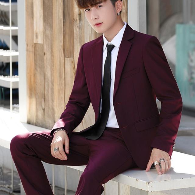 Apr.15 24번 남자 정장 남자 정장 학생복 졸업복 정장 대학생 면접 정장 코트 캐주얼 여름Z