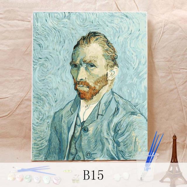 뉴타임즈20 diy 디지털유화 수자채색화 주문자유화 침실거실 장식화 D5E14A10, B15 40CM*50CM