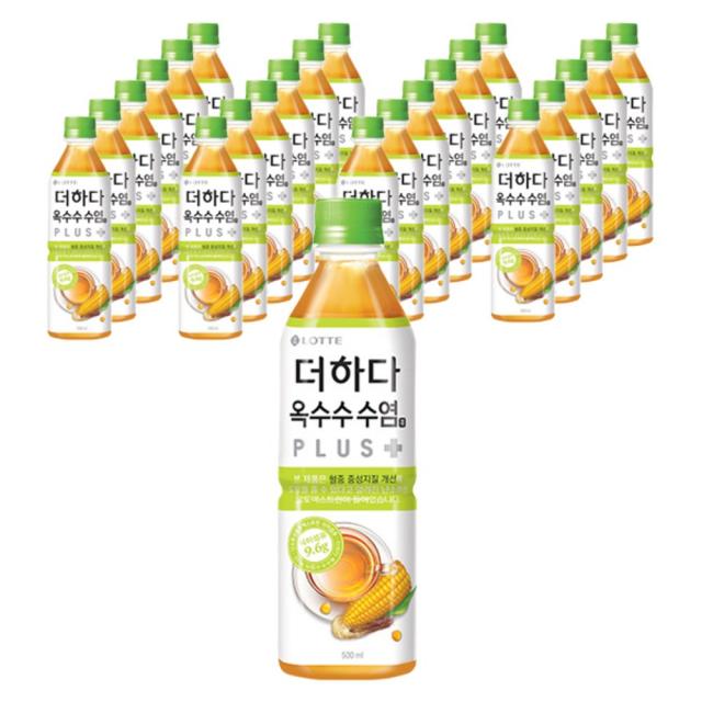 더하다 옥수수수염차 플러스 500ml, 12개, 500ml