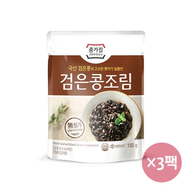 종가집 검은콩조림 100gx3팩, 3팩