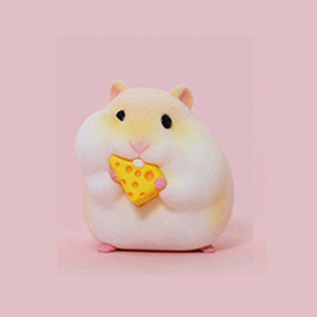 피규어소품 피규어서적 거대함 밥창작함 공상조물불두마 아저씨 먹깨비 햄스터 점자 케이스 맹물 트렌드 노는 진열 장식품, 엘로우 치즈 쥐