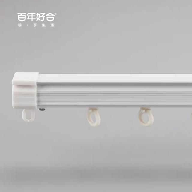 커튼봉 커튼궤도 알루미늄합금 직선궤도 레일 싸이드조립 정음 단일및이중레일, T02-화이트 싸이드조립 한미터
