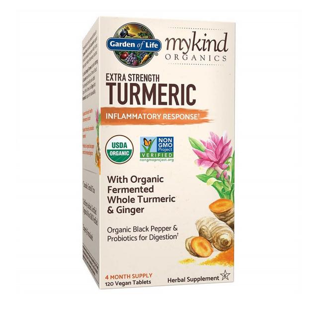 가든오브라이프 Garden Of Life Mykind Organics Extra Strength Turmeric 마이카인드 유기체 엑스트라 강황 120정 1개 1