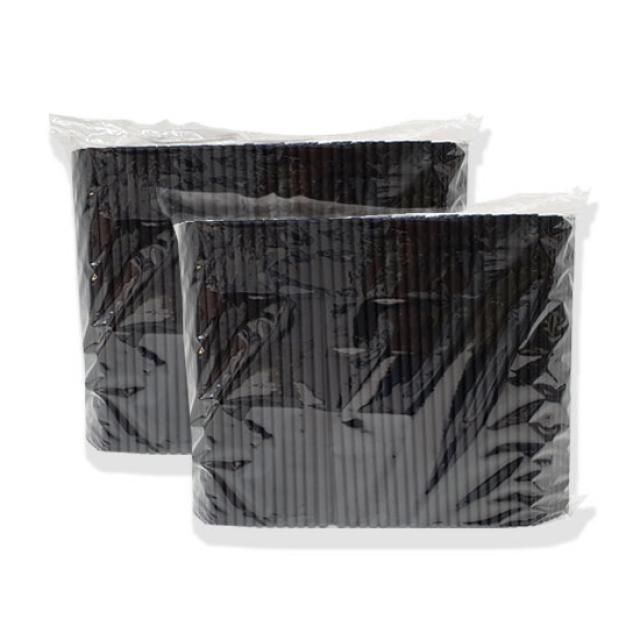 일자빨대 검정 21cm 500개입 2팩 500개입