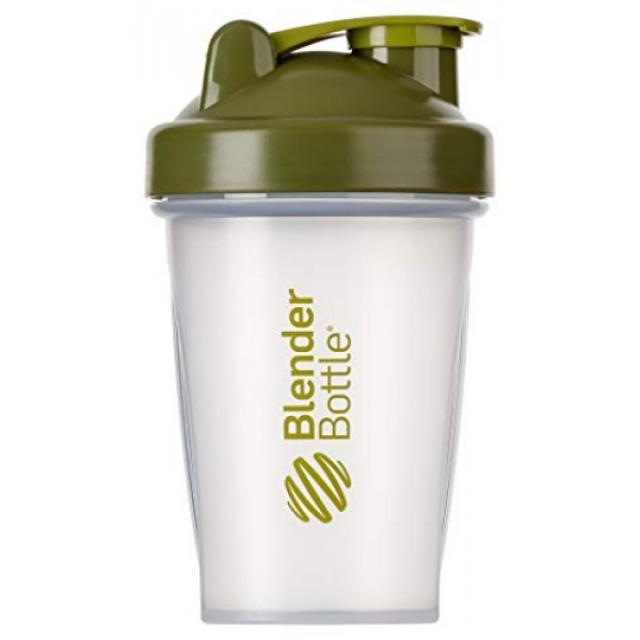 BlenderBottle 클래식 셰이커 | 달걀 흰자 셰이커 | 다이어트 쉐이커 | 블렌더 볼 590ml가 포함 된 프로틴 셰이커-클리어 모스, 단일상품, 단일상품